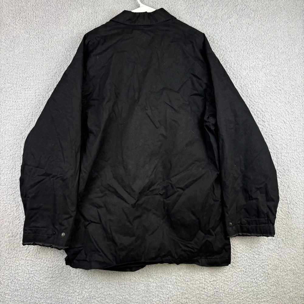 Polo Ralph Lauren Jacket Mens Large Black Cotton Field Coat Workwear Barn Y2K